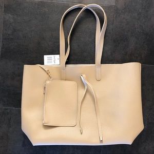 NWT Leather Tote Bag